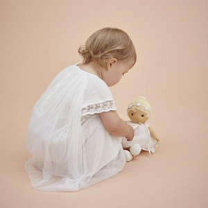 Текстильная кукла Kaloo "Daphne", в молочном платье, серия "Tendresse de Kaloo", 32 см